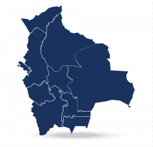 Mapa de Bolivia — cobertura CONMOSER